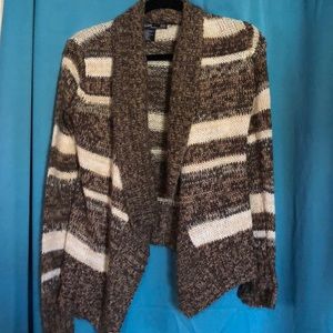 Brown and cream cardigan